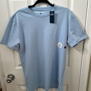 Hollister Men's Pale Blue Short-Sleeve Crewneck Tee NWT Size Small